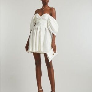 AJE Zorina Sweetheart Mini Dress (AUS Size 12) - Ivory